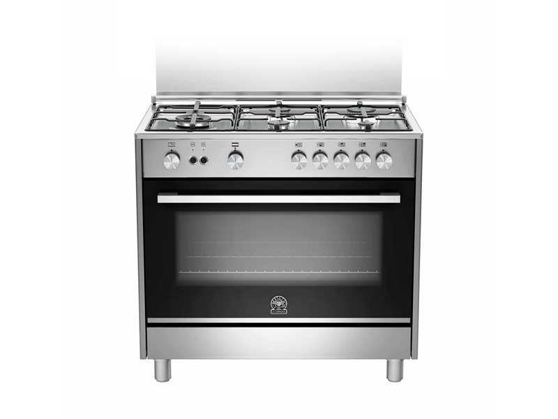 90 5-Burners Gas Oven Electric Grill DX | Bertazzoni La Germania - Stainless