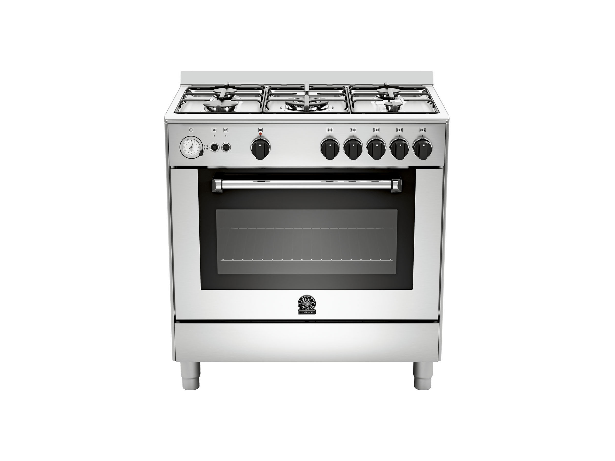 80X50 5-Burners Gas Oven Electric Grill CX | Bertazzoni La Germania - Stainless